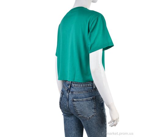 Фотография Футболка женская Лето 08789-18-6 green (5 шт. р.сетка L-2XL) "Obuvok" недорого оптом от прямого поставщика, изображение 2