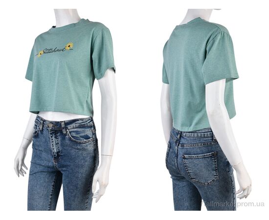 Фотография Футболка женская Лето 08789-19-1 green (5 шт. р.сетка L-XL) "Obuvok" недорого оптом от прямого поставщика, изображение 3