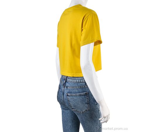 Фотография Футболка женская Лето 08789-20 yellow (5 шт. р.сетка L-2XL) "Obuvok" недорого оптом от прямого поставщика, изображение 2