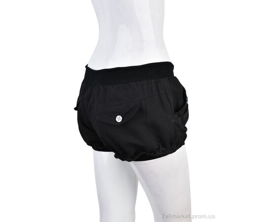 Фотография Шорты женские Лето 7012-5 black (02019) (8 шт. р.сетка M-2XL) "Obuvok" недорого оптом от прямого поставщика, изображение 2