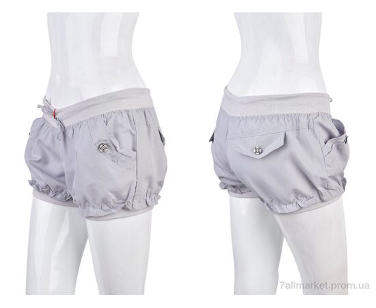 Шорты женские Лето 7012-8 grey (02019) (8 шт. р.сетка M-2XL) "Obuvok" недорого оптом от прямого поставщика, изображение 3 Фотография Шорты женские Лето 7012-8 grey (02019) (8 шт. р.сетка M-2XL) "Obuvok" недорого оптом от прямого поставщика, изображение 3