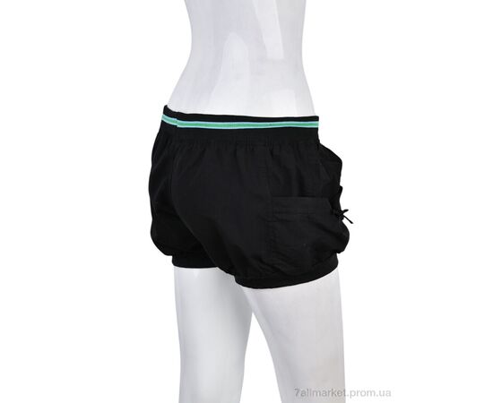 Шорти жіночі Літо 7020-5 black-green (02019) (8 шт. р.сіткаM-2XL) "Obuvok" недорого оптом від прямого постачальника, зображення 2