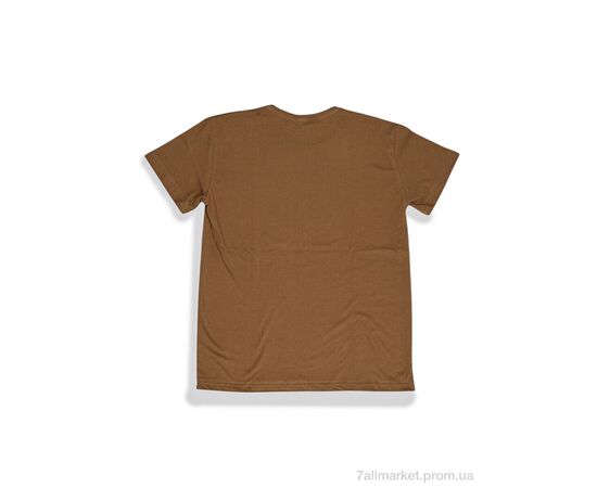 Фотография Футболка мужская Лето 815-M коричневий (5 шт. р.сетка M-3XL) "Textile" недорого оптом от прямого поставщика, изображение 3