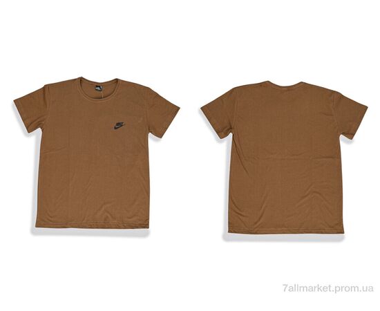 Фотография Футболка мужская Лето 815-M коричневий (5 шт. р.сетка M-3XL) "Textile" недорого оптом от прямого поставщика, изображение 4