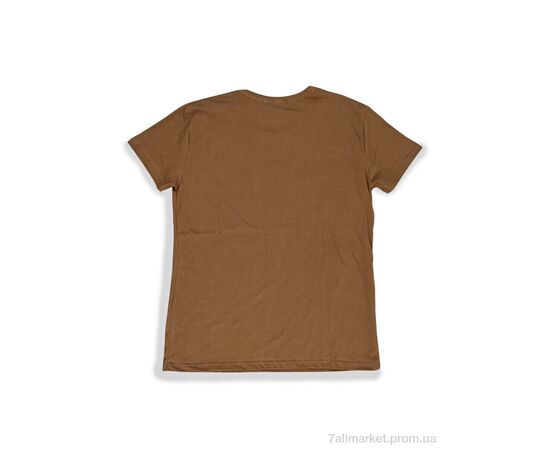 Фотография Футболка мужская Лето 822-M коричневий (5 шт. р.сетка M-3XL) "Textile" недорого оптом от прямого поставщика, изображение 3