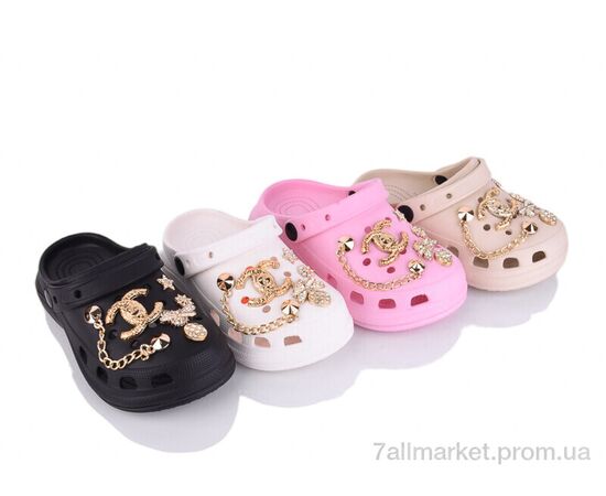 Фотография Кроксы детские летние Лето KR21A mix (12 пар р.30-35) "Elmob" недорого оптом от прямого поставщика, изображение 2