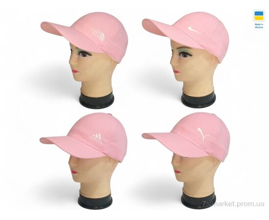 Кепка женская Лето 0001 рожевий (4 шт. р.сетка 56-60) "Mabi" недорого оптом от прямого поставщика, изображение 2 Фотография Кепка женская Лето 0001 рожевий (4 шт. р.сетка 56-60) "Mabi" недорого оптом от прямого поставщика, изображение 2