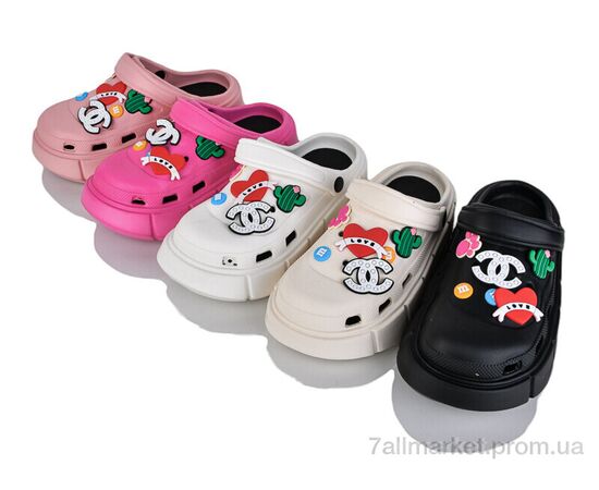 Крокси жіночі літні Літо 9008 mix (10 пар р.36-41) "CAP" недорого оптом від прямого постачальника, зображення 2 Крокси жіночі літні Літо 9008 mix (10 пар р.36-41) "CAP" недорого оптом від прямого постачальника, зображення 2