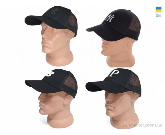 Фотография Кепка унисекс Лето 0057 mix (4 шт. р.сетка 56-62) "Mabi" недорого оптом от прямого поставщика, изображение 2