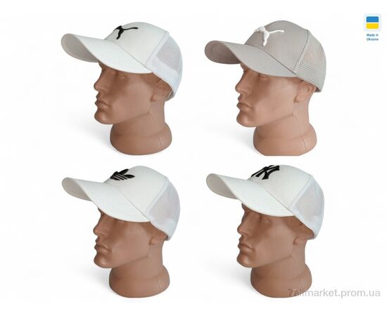 Кепка для чоловіків Літо 0143 mix (4 шт. р.сітка56-60) "Mabi" недорого оптом від прямого постачальника, зображення 2 Кепка для чоловіків Літо 0143 mix (4 шт. р.сітка56-60) "Mabi" недорого оптом від прямого постачальника, зображення 2