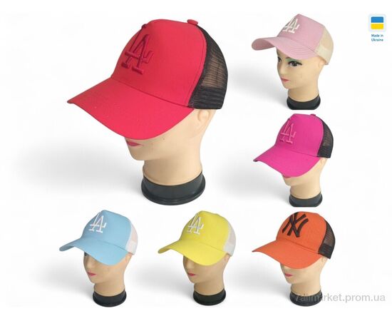 Кепка жіноча Літо 0229 mix (6 шт. р.сітка56-60) "Mabi" недорого оптом від прямого постачальника, зображення 2 Кепка жіноча Літо 0229 mix (6 шт. р.сітка56-60) "Mabi" недорого оптом від прямого постачальника, зображення 2