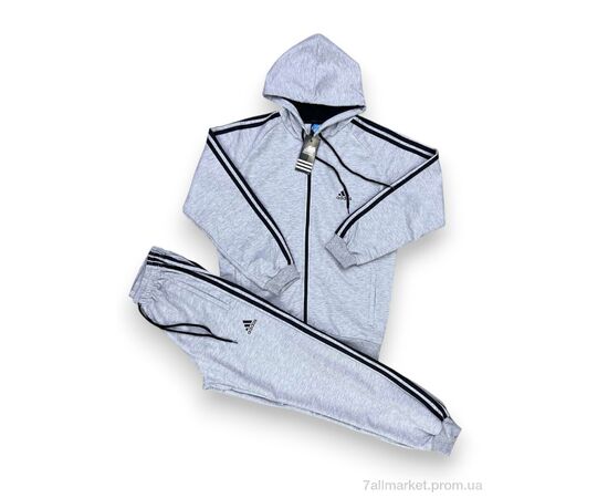 Спортивний костюм чоловічий Весна/осінь 202 l.grey (5 шт. р.сіткаM-3XL) "Verton" недорого оптом від прямого постачальника, зображення 2