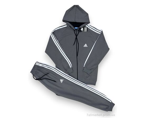 Фотография Спортивный костюм мужской Весна/осень 202 d.grey (5 шт. р.сетка M-3XL) "Verton" недорого оптом от прямого поставщика, изображение 2