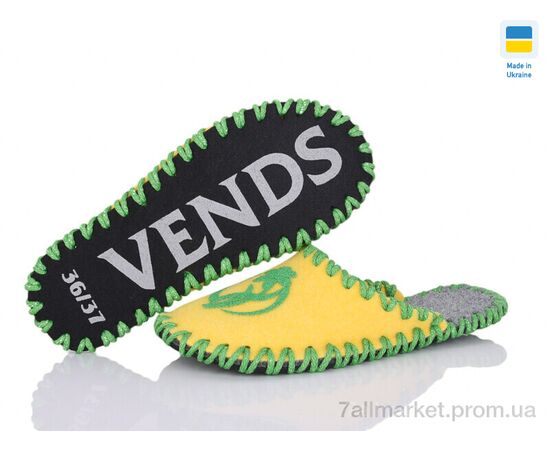 Фотография Тапки женские для дома Весна/осень 192W жовтий (9 пар р.36-41) "Active" недорого оптом от прямого поставщика, изображение 3