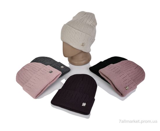 Фотография Женская шапка Зима 9-14 mix (5 шт. р.сетка One size) "TUZZI" недорого оптом от прямого поставщика, изображение 2