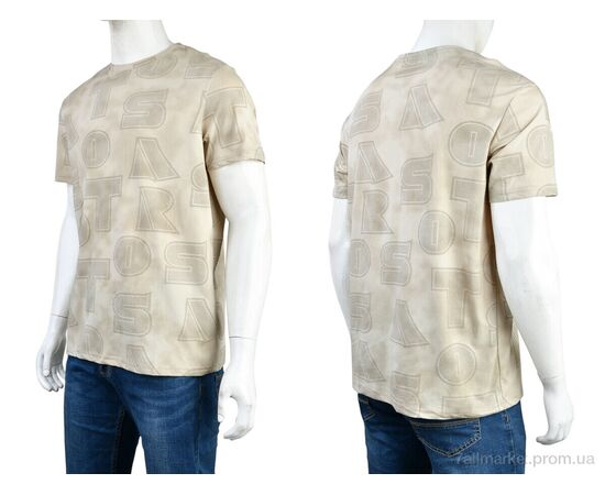 Фотография Футболка мужская Лето 4117-NT580-3 beige (5 шт. р.сетка 56-64) "Мир" недорого оптом от прямого поставщика, изображение 3