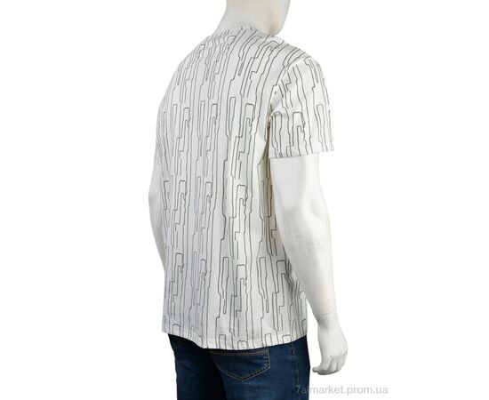 Фотография Футболка мужская Лето 4117-NT571-2 white (5 шт. р.сетка 56-64) "Мир" недорого оптом от прямого поставщика, изображение 2