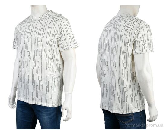 Фотография Футболка мужская Лето 4117-NT571-2 white (5 шт. р.сетка 56-64) "Мир" недорого оптом от прямого поставщика, изображение 3