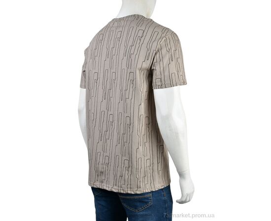 Фотография Футболка мужская Лето 4117-NT571-7 brown (5 шт. р.сетка 56-64) "Мир" недорого оптом от прямого поставщика, изображение 2