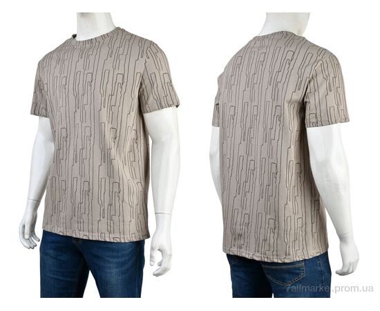 Фотография Футболка мужская Лето 4117-NT571-7 brown (5 шт. р.сетка 56-64) "Мир" недорого оптом от прямого поставщика, изображение 3