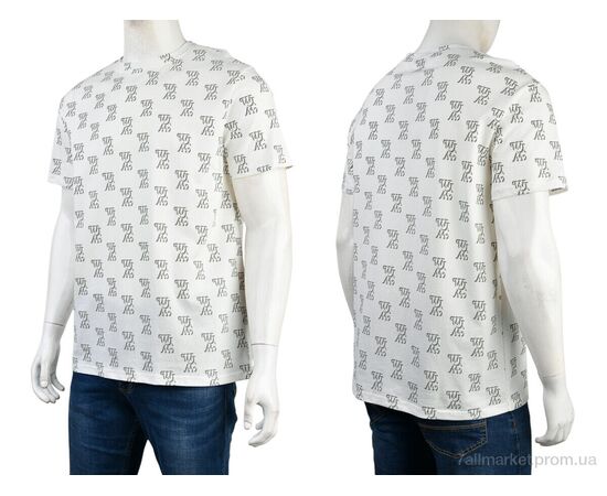 Фотография Футболка мужская Лето 4117-NT572-2 white (5 шт. р.сетка 56-64) "Мир" недорого оптом от прямого поставщика, изображение 3
