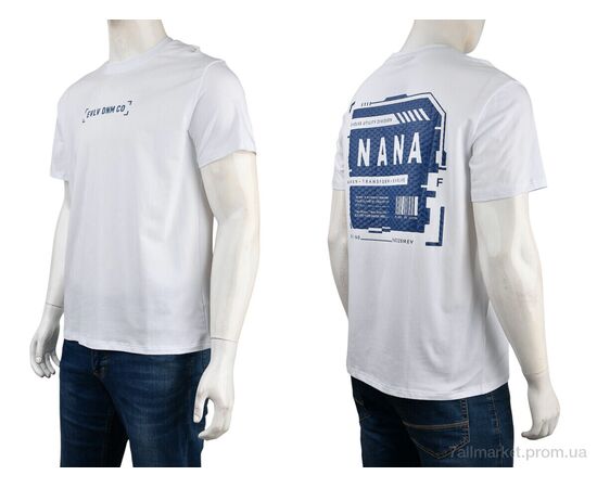 Фотография Футболка мужская Лето 4117-NT56-21-2 white (5 шт. р.сетка 56-64) "Мир" недорого оптом от прямого поставщика, изображение 3