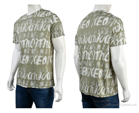 Фотография Футболка мужская Лето 4117-NT573-6 green (5 шт. р.сетка 56-64) "Мир" недорого оптом от прямого поставщика, изображение 3