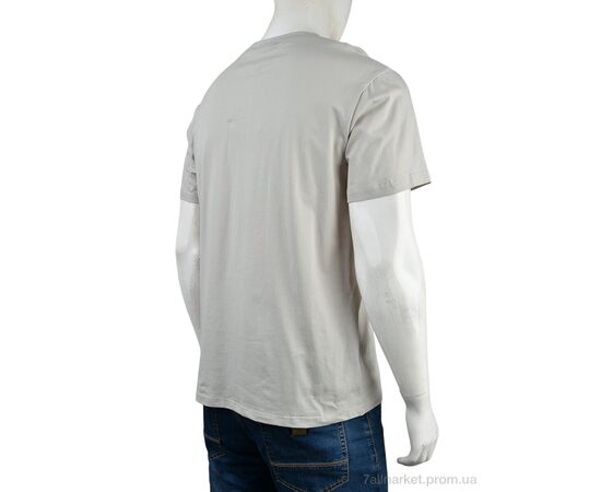 Фотография Футболка мужская Лето 4117-NT56-19-3 grey (5 шт. р.сетка 56-64) "Мир" недорого оптом от прямого поставщика, изображение 2
