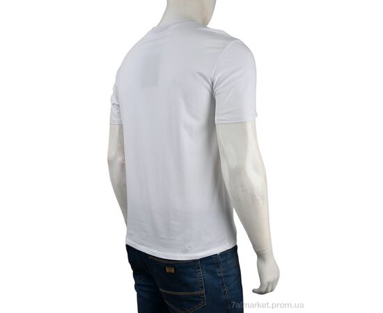 Футболка чоловіча Літо 4117-NT48-14-2 white (5 шт. р.сітка48-56) "Мир" недорого оптом від прямого постачальника, зображення 2 Футболка чоловіча Літо 4117-NT48-14-2 white (5 шт. р.сітка48-56) "Мир" недорого оптом від прямого постачальника, зображення 2