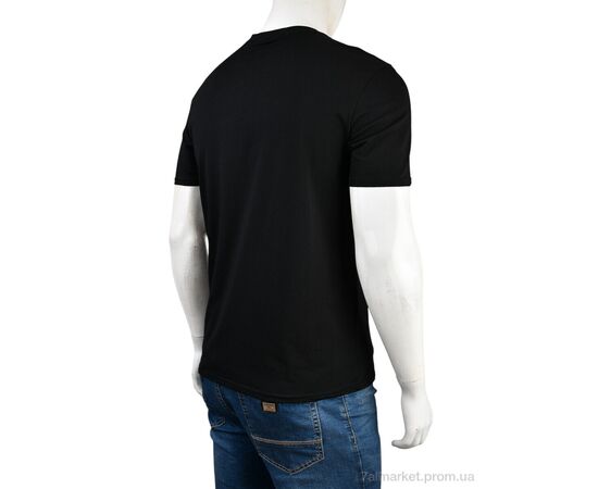 Футболка чоловіча Літо 4117-NT48-13-1 black (5 шт. р.сітка48-56) "Мир" недорого оптом від прямого постачальника, зображення 2 Футболка чоловіча Літо 4117-NT48-13-1 black (5 шт. р.сітка48-56) "Мир" недорого оптом від прямого постачальника, зображення 2