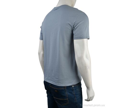 Футболка чоловіча Літо 4117-NT48-13-5 grey (5 шт. р.сітка48-56) "Мир" недорого оптом від прямого постачальника, зображення 2 Футболка чоловіча Літо 4117-NT48-13-5 grey (5 шт. р.сітка48-56) "Мир" недорого оптом від прямого постачальника, зображення 2