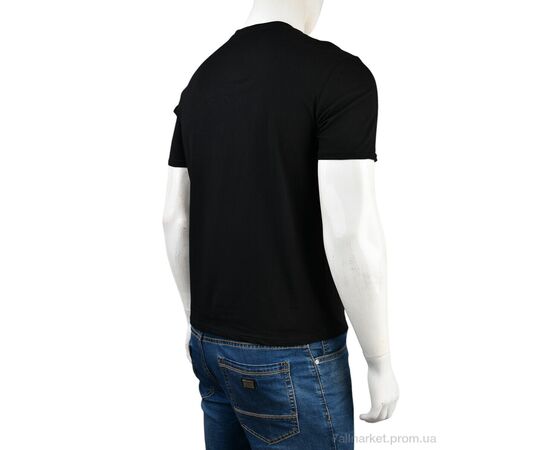 Футболка чоловіча Літо 4117-NT48-15-1 black (5 шт. р.сітка48-56) "Мир" недорого оптом від прямого постачальника, зображення 2 Футболка чоловіча Літо 4117-NT48-15-1 black (5 шт. р.сітка48-56) "Мир" недорого оптом від прямого постачальника, зображення 2