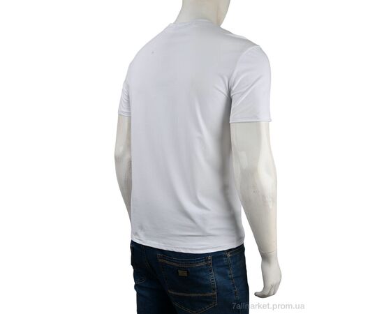 Футболка чоловіча Літо 4117-NT48-15-2 white (5 шт. р.сітка48-56) "Мир" недорого оптом від прямого постачальника, зображення 2 Футболка чоловіча Літо 4117-NT48-15-2 white (5 шт. р.сітка48-56) "Мир" недорого оптом від прямого постачальника, зображення 2