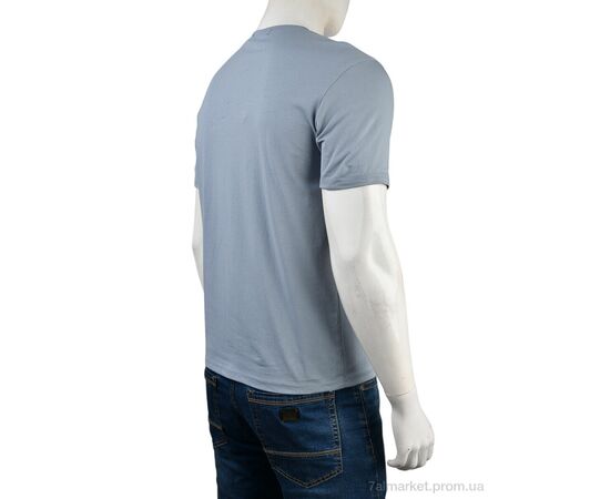 Футболка чоловіча Літо 4117-NT48-15-5 blue (5 шт. р.сітка48-56) "Мир" недорого оптом від прямого постачальника, зображення 2 Футболка чоловіча Літо 4117-NT48-15-5 blue (5 шт. р.сітка48-56) "Мир" недорого оптом від прямого постачальника, зображення 2