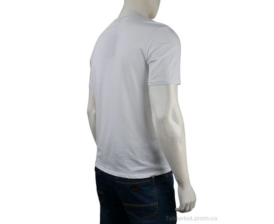 Футболка чоловіча Літо 4117-NT48-17-2 white (5 шт. р.сітка48-56) "Мир" недорого оптом від прямого постачальника, зображення 2 Футболка чоловіча Літо 4117-NT48-17-2 white (5 шт. р.сітка48-56) "Мир" недорого оптом від прямого постачальника, зображення 2