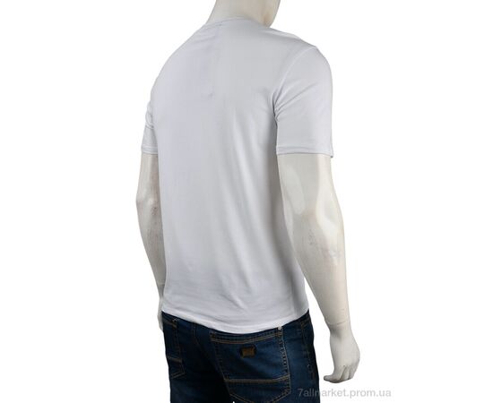 Футболка чоловіча Літо 4117-NT48-18-2 white (5 шт. р.сітка48-56) "Мир" недорого оптом від прямого постачальника, зображення 2 Футболка чоловіча Літо 4117-NT48-18-2 white (5 шт. р.сітка48-56) "Мир" недорого оптом від прямого постачальника, зображення 2