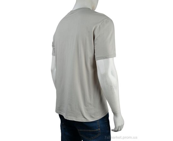 Футболка чоловіча Літо 4117-NT48-18-3 grey (5 шт. р.сітка48-56) "Мир" недорого оптом від прямого постачальника, зображення 2 Футболка чоловіча Літо 4117-NT48-18-3 grey (5 шт. р.сітка48-56) "Мир" недорого оптом від прямого постачальника, зображення 2