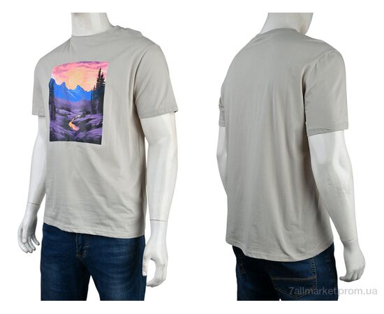 Футболка чоловіча Літо 4117-NT48-18-3 grey (5 шт. р.сітка48-56) "Мир" недорого оптом від прямого постачальника, зображення 3 Футболка чоловіча Літо 4117-NT48-18-3 grey (5 шт. р.сітка48-56) "Мир" недорого оптом від прямого постачальника, зображення 3