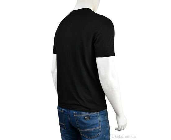 Футболка чоловіча Літо 4117-NT48-19-1 black (5 шт. р.сітка48-56) "Мир" недорого оптом від прямого постачальника, зображення 2 Футболка чоловіча Літо 4117-NT48-19-1 black (5 шт. р.сітка48-56) "Мир" недорого оптом від прямого постачальника, зображення 2
