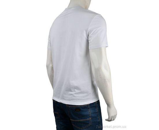 Футболка чоловіча Літо 4117-NT48-19-2 white (5 шт. р.сітка48-56) "Мир" недорого оптом від прямого постачальника, зображення 2 Футболка чоловіча Літо 4117-NT48-19-2 white (5 шт. р.сітка48-56) "Мир" недорого оптом від прямого постачальника, зображення 2