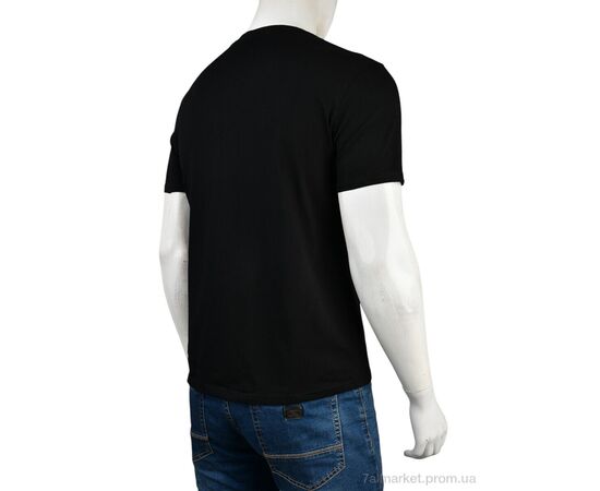 Футболка чоловіча Літо 4117-NT48-21-1 black (5 шт. р.сітка48-56) "Мир" недорого оптом від прямого постачальника, зображення 2 Футболка чоловіча Літо 4117-NT48-21-1 black (5 шт. р.сітка48-56) "Мир" недорого оптом від прямого постачальника, зображення 2
