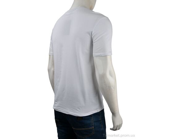 Футболка чоловіча Літо 4117-NT48-21-2 white (5 шт. р.сітка48-56) "Мир" недорого оптом від прямого постачальника, зображення 2 Футболка чоловіча Літо 4117-NT48-21-2 white (5 шт. р.сітка48-56) "Мир" недорого оптом від прямого постачальника, зображення 2