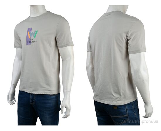 Футболка чоловіча Літо 4117-NT48-21-3 grey (5 шт. р.сітка48-56) "Мир" недорого оптом від прямого постачальника, зображення 3 Футболка чоловіча Літо 4117-NT48-21-3 grey (5 шт. р.сітка48-56) "Мир" недорого оптом від прямого постачальника, зображення 3