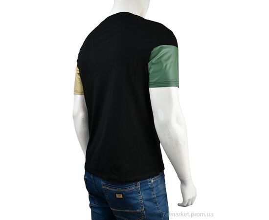 Футболка чоловіча Літо 4117-NT48-22-1 black (5 шт. р.сітка48-56) "Мир" недорого оптом від прямого постачальника, зображення 2 Футболка чоловіча Літо 4117-NT48-22-1 black (5 шт. р.сітка48-56) "Мир" недорого оптом від прямого постачальника, зображення 2