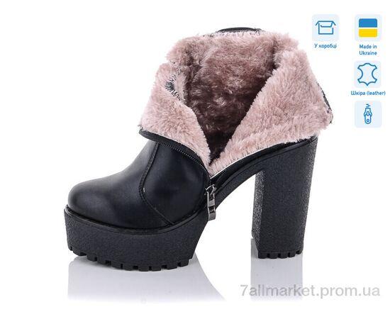 Черевики жіночі стильні Зима 818-2 (6 пар р.36-41) "Stella" недорого оптом від прямого постачальника, зображення 2