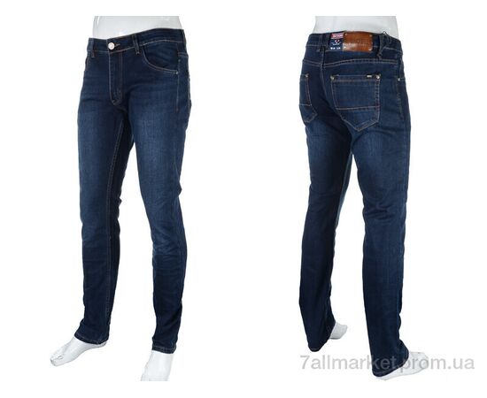 Фотография Джинсы мужские Весна/осень 420234X(05843) navy (6 шт. р.сетка 29-35) "Obuvok" недорого оптом от прямого поставщика, изображение 3