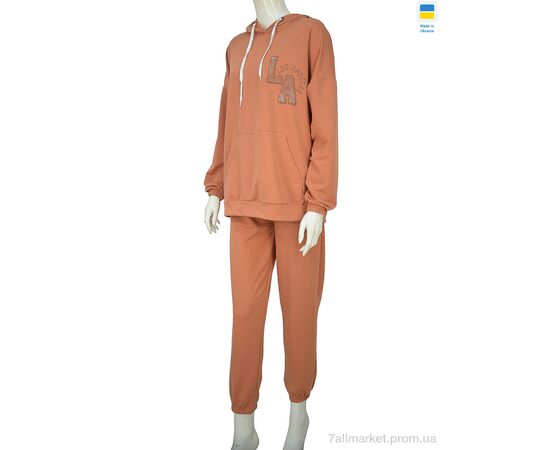 Спортивный костюм женский Весна/осень 08141 теракот (3 шт. р.сетка 48-52) "Obuvok" недорого оптом от прямого поставщика, изображение 2 Фотография Спортивный костюм женский Весна/осень 08141 теракот (3 шт. р.сетка 48-52) "Obuvok" недорого оптом от прямого поставщика, изображение 2