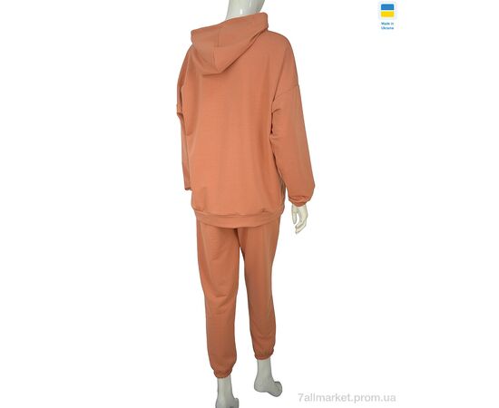 Спортивный костюм женский Весна/осень 08141 теракот (3 шт. р.сетка 48-52) "Obuvok" недорого оптом от прямого поставщика, изображение 3 Фотография Спортивный костюм женский Весна/осень 08141 теракот (3 шт. р.сетка 48-52) "Obuvok" недорого оптом от прямого поставщика, изображение 3