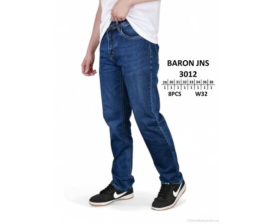 Джинси чоловічі Весна/осінь 3012 (8 шт. р.сітка29-38) "Baron" недорого оптом від прямого постачальника, зображення 2