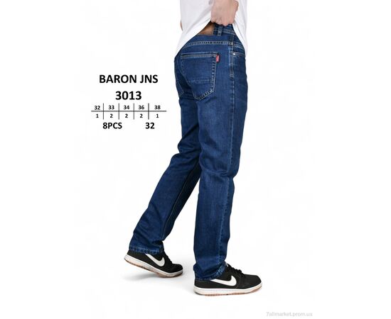 Джинси чоловічі Весна/осінь 3013 (8 шт. р.сітка32-38) "Baron" недорого оптом від прямого постачальника, зображення 4
